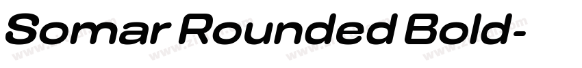 Somar Rounded Bold字体转换